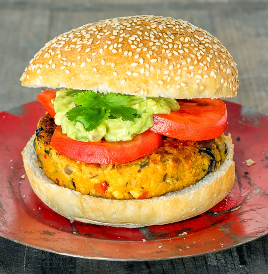 Hamburguesa Vegana de Garbanzos y Tofu