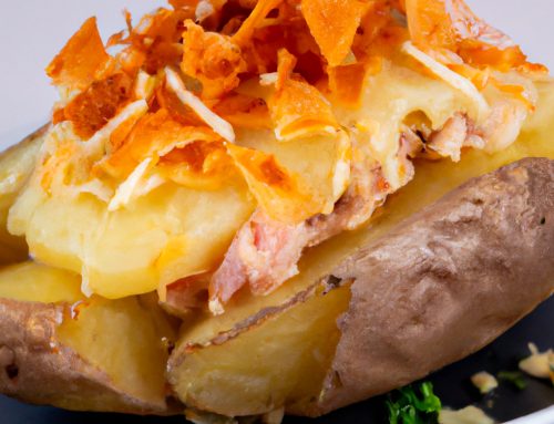 Batatas con atún y queso rallado